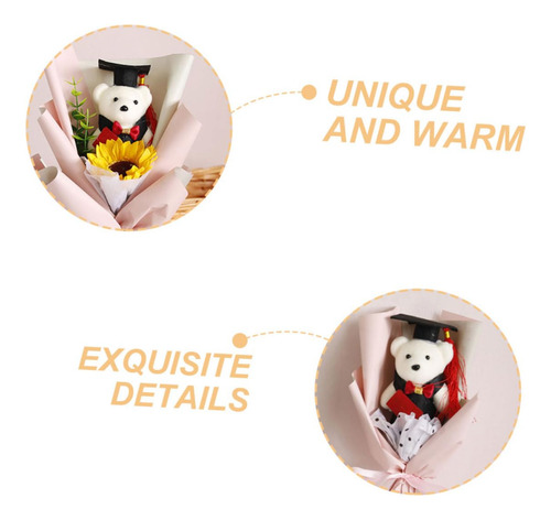 10piezas Osito De Peluche De Graduación Muñeco Tierno Para