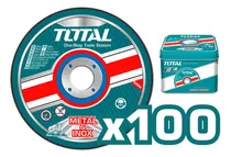 Comprar Set 100 Discos Corte Metal Total, Para Amoladora 4.1\u002F2'' 1mm