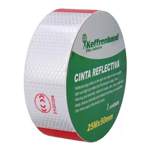 Cinta Reflectiva Autoadhesiva Seguridad Vial 25mts X 5cm!!!