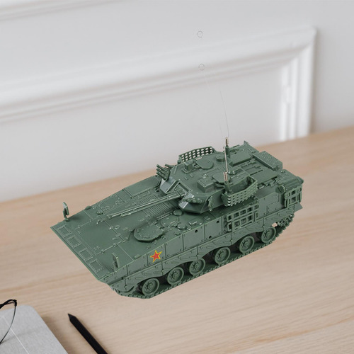 Modelo De Tanque 4d 1:72, Carro De Orugas 04a Carro Verde