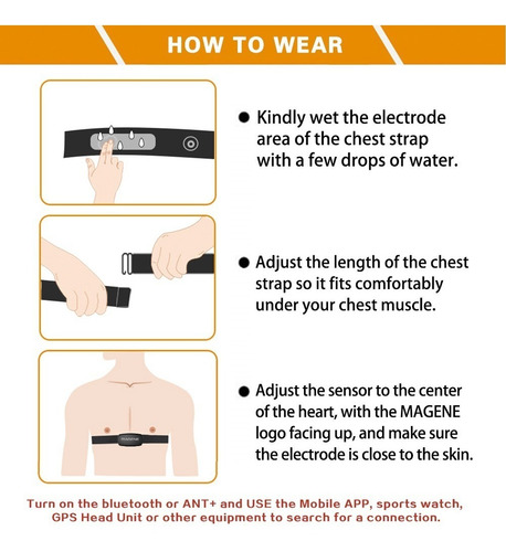 Banda Monitor Ritmo Frecuencia Cardiaca Sensor Magene