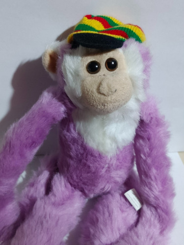 Peluche City Monkey Reggae Purple Morado Toy Raro Chango