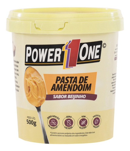 Pasta De Amendoim 500g Power One - Vários Sabores - Promoção