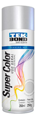 Tinta Spray Aluminio 350ml Alta Temperatura Tekbond