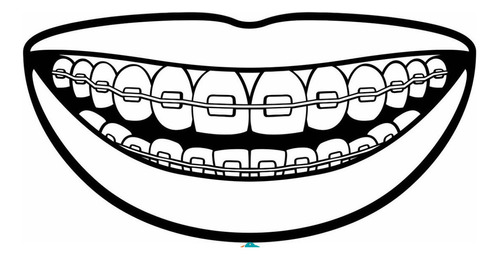 Vinil Decorativo Oficina Dentista Bracete Sonrisa 120x60cm