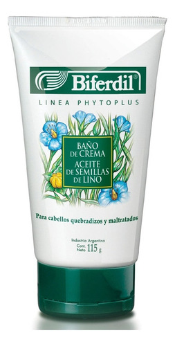 Baño De Crema Biferdil Aceite De Semilla De Lino X 115 Gr