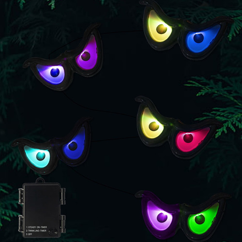 Dazzle Bright 10 Luces Led Rgb Intermitentes Para Halloween,