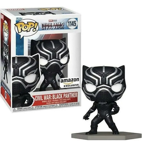 Funko Pop! Civil War Black Panther 1145 Amazon Exclusivo