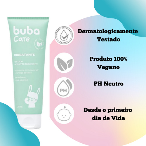 Hidratante Infantil 120ml Bebê Vegano Creme Karité Suave