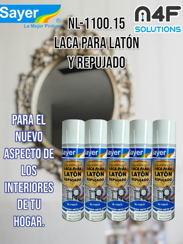 Laca Para Latón Y Repujado Sayer Nl-1100.15 5 Piezas