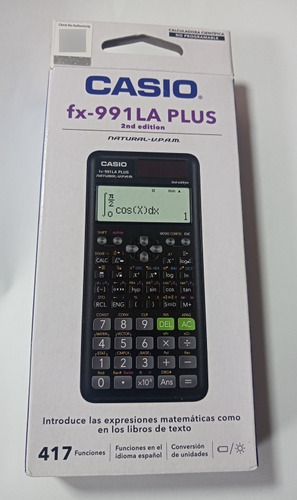 Calculadora Científica Casio (fx-991 La Plus) 417 Funciones 