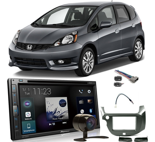 Dvd Pioneer Honda Fit 2012 A 2014 Avh-z 5280tv 7 Pol 2din 