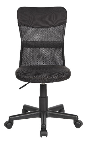 Imagen 2 de 5 de Silla Para Oficina Escritorio Evolucion En Malla Y Paño Negr