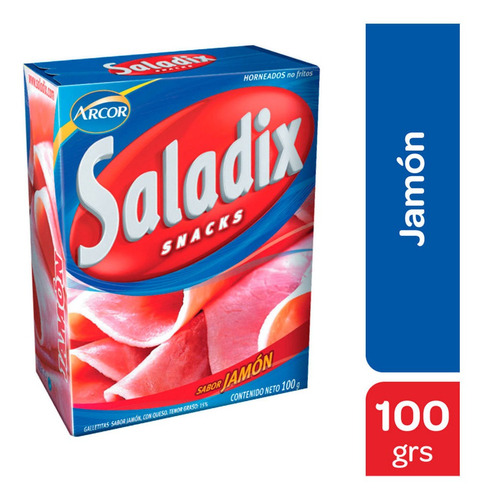 Saladix Sabor Jamon Snacks X 100 Gr