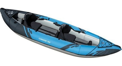 Imagen 3 de 8 de Combo Kayak Canoa Inflable Aquaglide Chinook 100 Colorado