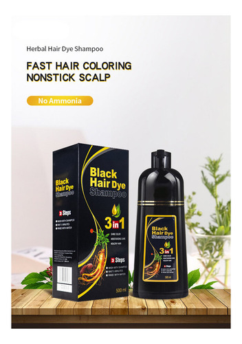 Para Novo Shampoo Com Corante Para Cobrir Cabelos Grisalhos
