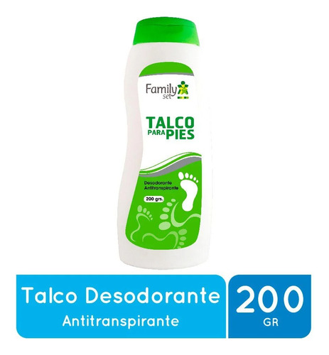 Talco Para Pies Famset 200g Desodorante Antitranspirante 