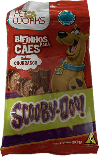 Kit 2 Bifinhos Scooby-doo Para Cães Sabor Churrasco 50g