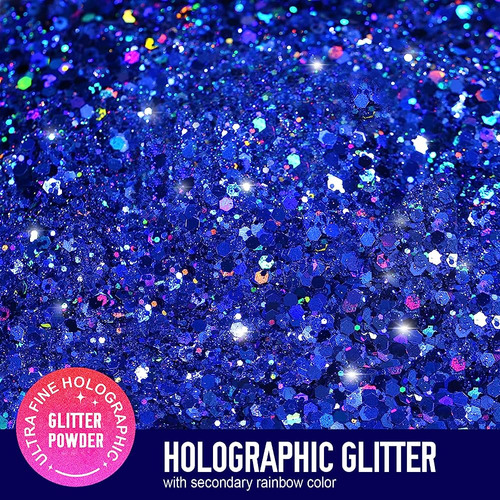 Teenitor Holographic Body Glitter + Glitter Primer Para Face