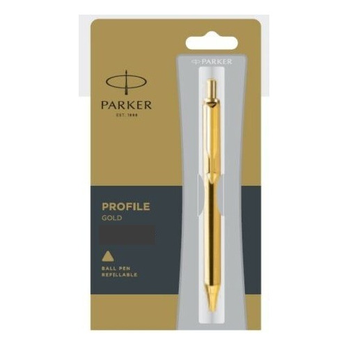 Caneta Parker Ct Ball  Point Profile Ouro Blister Original