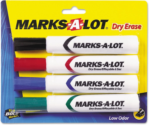 Marcador Para Pizarron Avery Marks-a-lot 24409 Surtidos 4pz