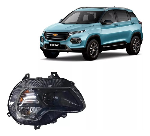 Optico Derecho Para Chevrolet Groove 2023 Tipo Led