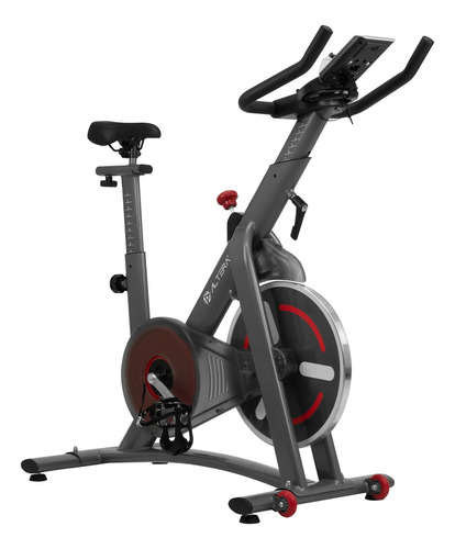 Bicicleta Spinning De Resistencia Magnetica Ajustable 10 Kg Color Gris Oscuro