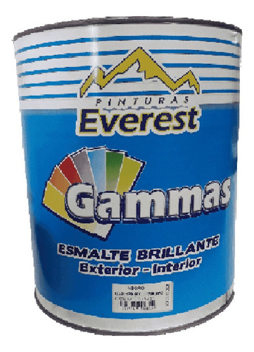 Pintura Esmalte Gris Acero Gammas Everest Gam-420-960-1
