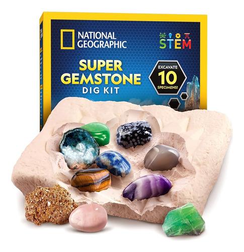 National Geographic Super Gemstone Dig Kit - Kit De Gemas De
