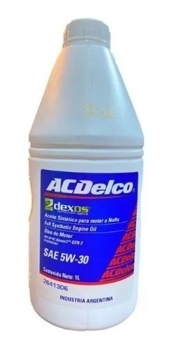 Aceite 1 Lt. Acdelco 5w30 Sintetico 98551010**