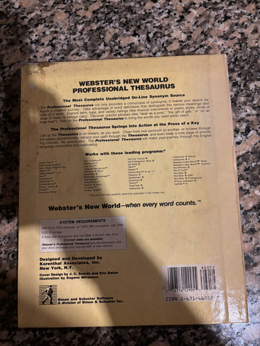 Professional Thesaurus (Usado)