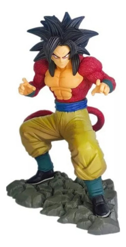 Figura Juguete Muñeco Dragon Ball Gt Goku Ssj4 Con Caja