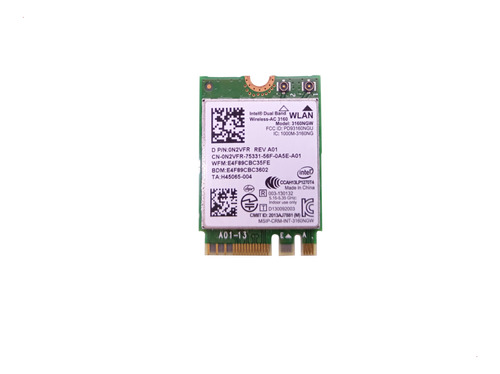 Tarjeta Wlan Wifi Wireless Mini Pci Intel 3160 Dual Band 2.4