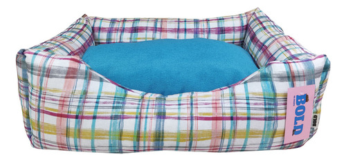 Cama Para Perros Bold Dog Bed Key Blue Lines 74x61x22cm