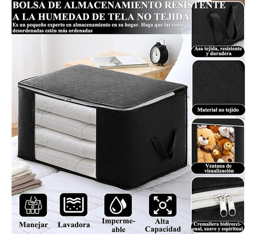 8 Pcs Cajas De Almacenamiento De Gran Capacidad Plegable