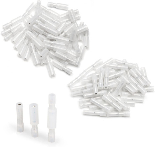 50pair Boleta Blanca Conectores De Tope Nylon Conectore...