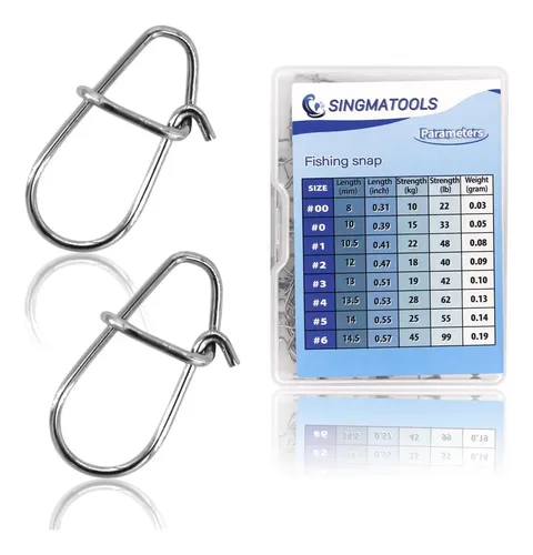 100 Pezzi Snaps Pesca In Acciaio Inox Duo-Lock – Connettori Attacco #0-#8 Per Pesca In Mare - Foto 2
