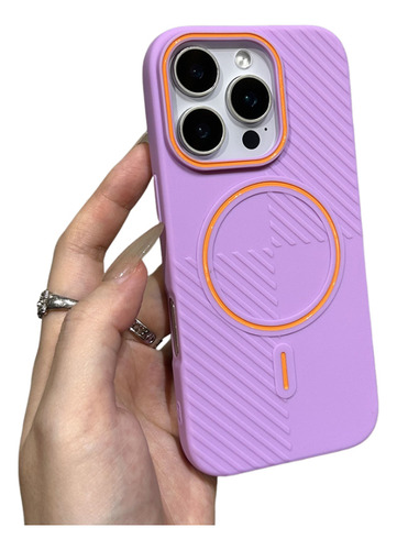 Funda Para iPhone Con Magsafe Diseño De Bloques De Color