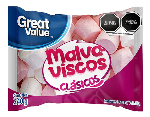 Great Value Malvaviscos Clásicos Sabores Fresa Y Vainilla