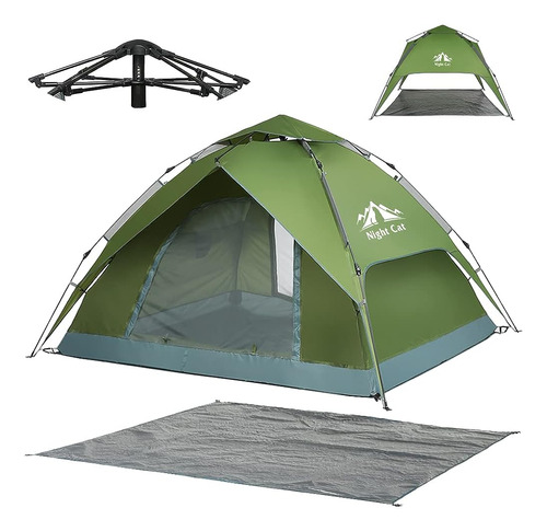 Night Cat Instant Popup Tents 2-3 Personas Con Footprint Tar