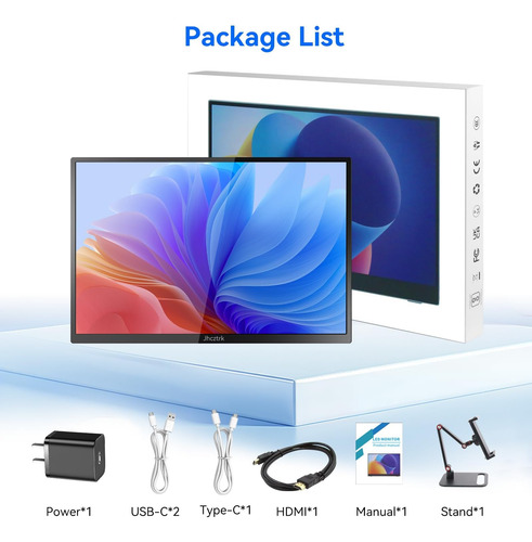 Monitor Portátil De Pantalla Táctil De 14 Pulgadas 1200p Sli