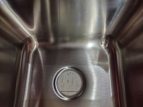 Tarja Doble Submontar Acero Inox 304 Con Golpes Por Almacen
