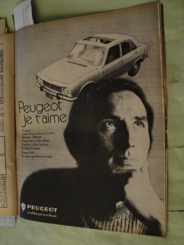 Publicidad Peugeot 504 Año 1971