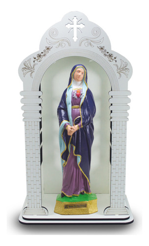 Capelão 60cm Com Imagem De Nossa Senhora Das Dores.