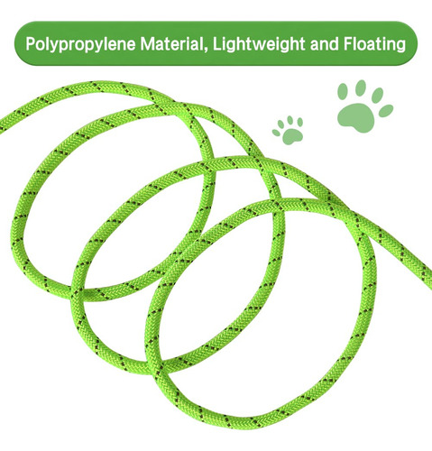 Correa Para Perro Vivifying Floating Long De 6 M, Color Verd