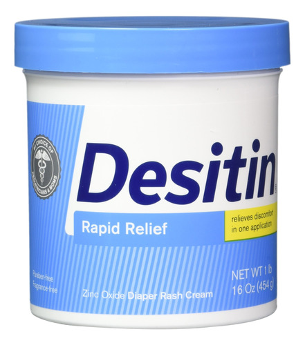 Desitin Rapid Relief Tarro Cremoso, 16 Onzas (paquete De 4)