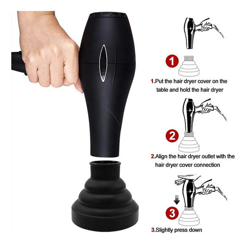 ~ Difusor De Pelo Plegable Universal For Secador De Pelo