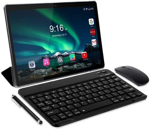 Tablet 10 Pulgadas Octa-core 64gb 4gb Android 12 Con Teclado