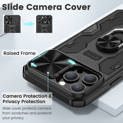 Phone Case Caka For iPhone 13 Pro Max W/ Belt-clip Holster B