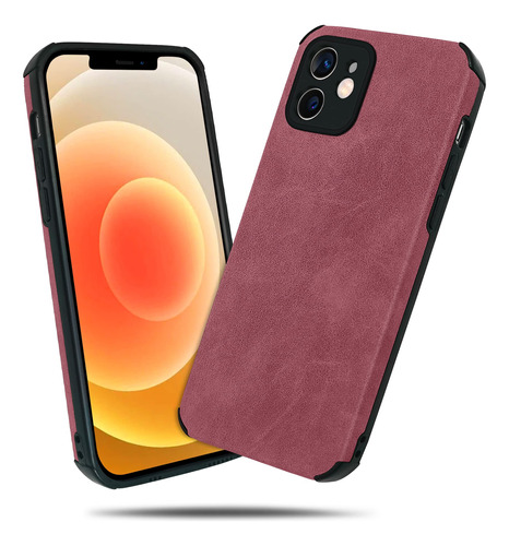 Conisy Soft Touch Series - Funda De Piel Para iPhone 12, A P